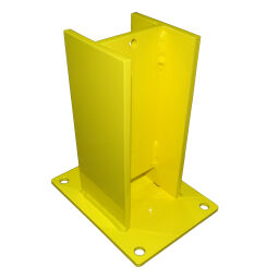 Shelving protection pallet rack collision protector, center