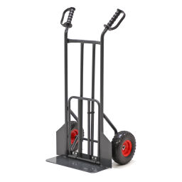 Steel sack truck fold up shovel puncture-proof pu tyres 260x80 mm