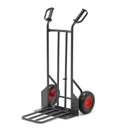 Steel sack truck fold up shovel puncture-proof pu tyres 260x80 mm