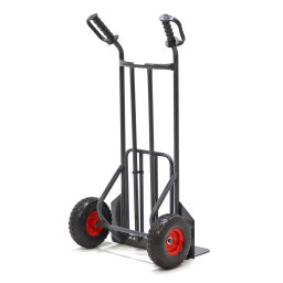 Steel sack truck fold up shovel puncture-proof pu tyres 260x80 mm