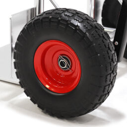 Aluminium handtruck fixed construction puncture-proof pu tyres 260x80 mm