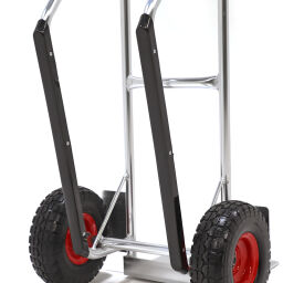 Aluminium handtruck fixed construction puncture-proof pu tyres 260x80 mm