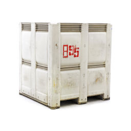 Used stacking box plastic large volume container stackable