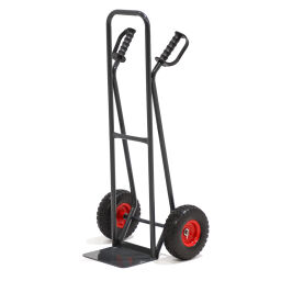 Steel sack truck fixed construction puncture-proof pu tyres 260x80 mm