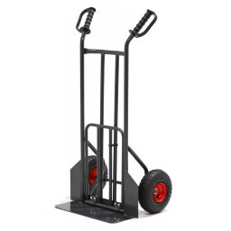 Steel sack truck fold up shovel pneumatic tyres 260x80 mm 