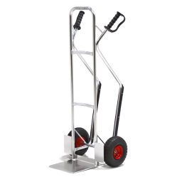 Aluminium handtruck fixed construction pneumatic tyres 260x80 mm 