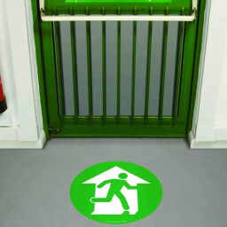 Floor marking and tape directional arrow emergency exit